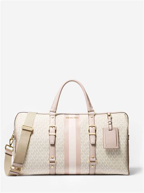 michael kors signature bedford travel extra large weekender|Michael Kors bedford weekender.